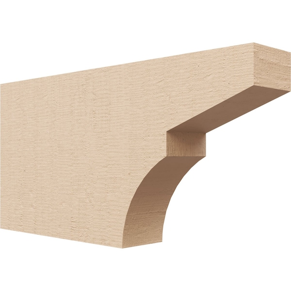 Ekena Millwork 2in. W x 6in. H x 12in. L Monterey Woodgrain TimberThane Rafter Tail, Primed Tan RFTUR02X06X12MONRCPR - main